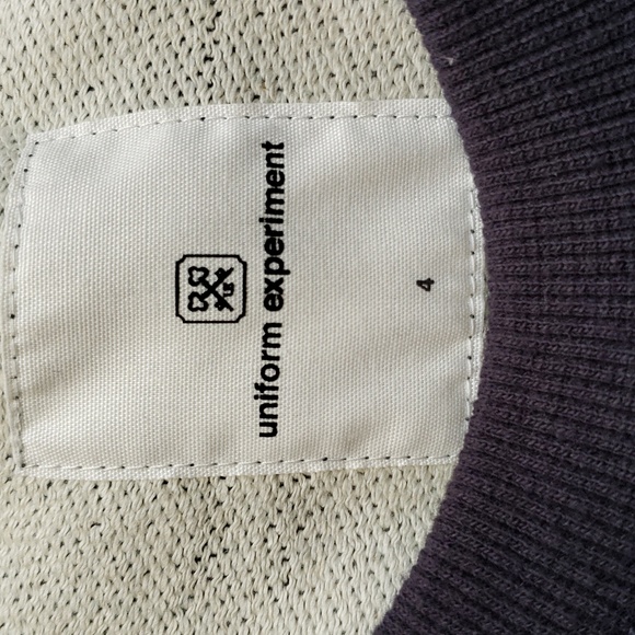 Uniform Experiment men's crewneck size 4/XL, gray NWT, made in Japan - Picture 2 of 10